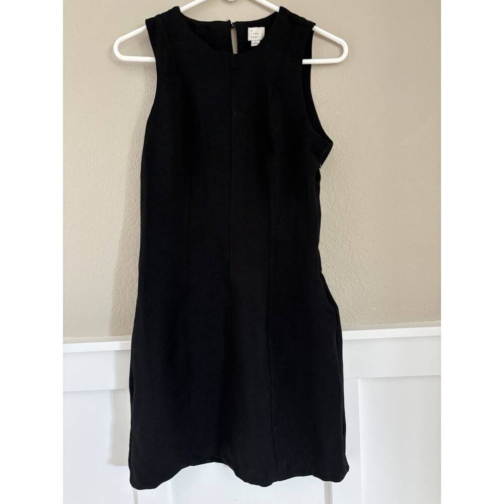 A New Day Women's Mini Sheath Dress, Size 8 - Black - Picture 3 of 8